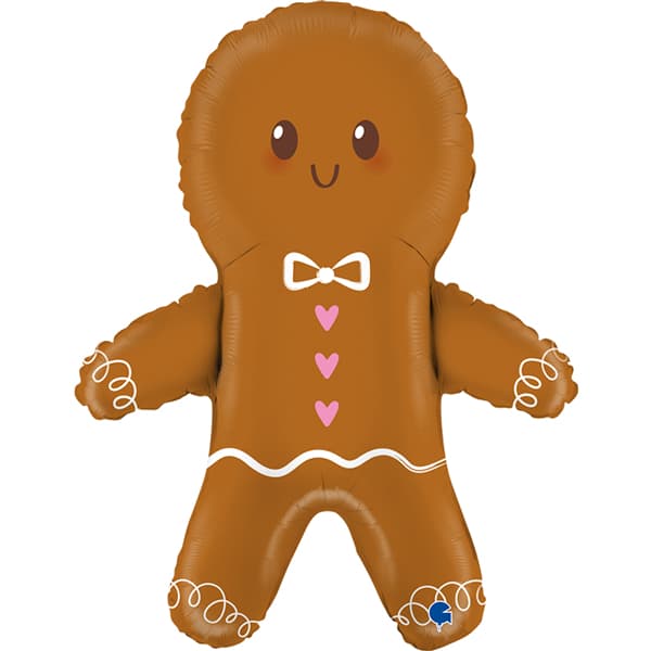 Cute Gingerbread Man Supershape Balloons