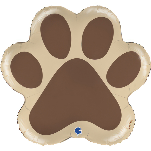 Dog Paw Supershape Foil Balloons