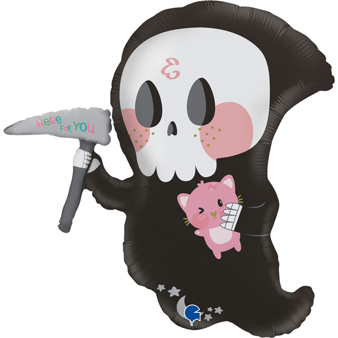 25" Cute Death Grim Reaper Foil Balloons