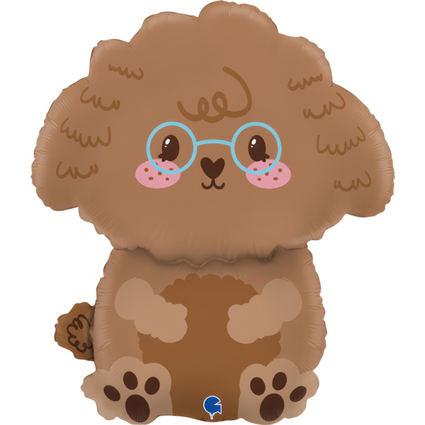 (image for) 21" Cute Toy Poodle Shape Foil Balloons