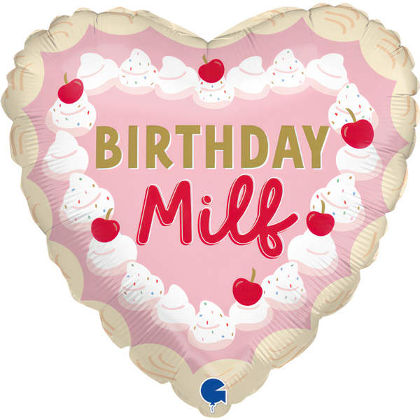 18" Birthday Milf Foil Balloons