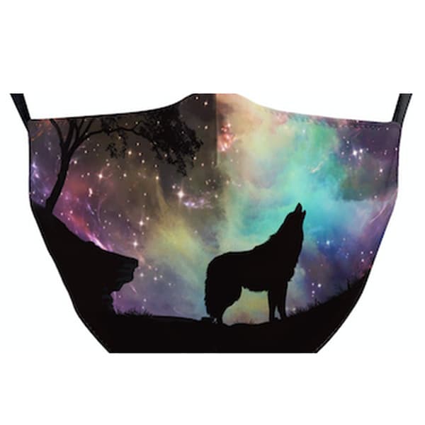 (image for) Galaxy Wolf Reusable Face Mask