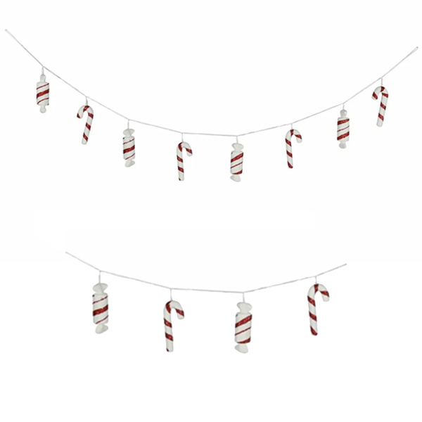 (image for) Candyland Sweet And Candy Cane Garland