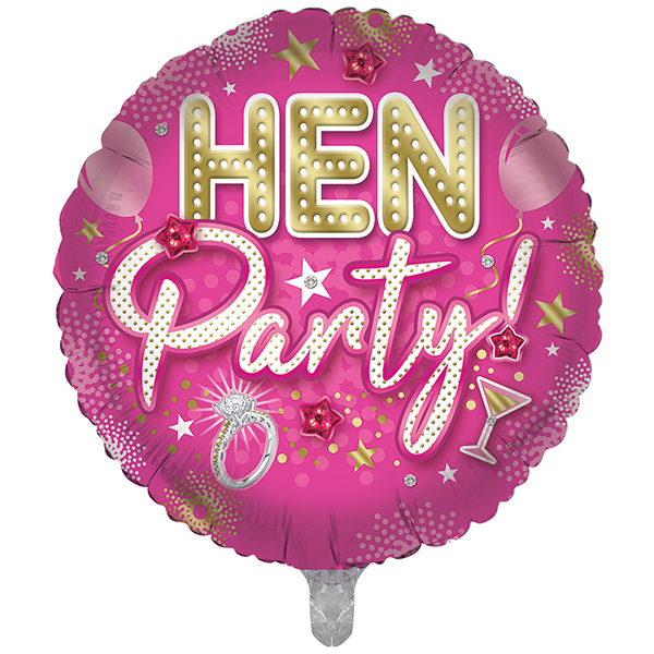 18" Hen Party Foil Balloons