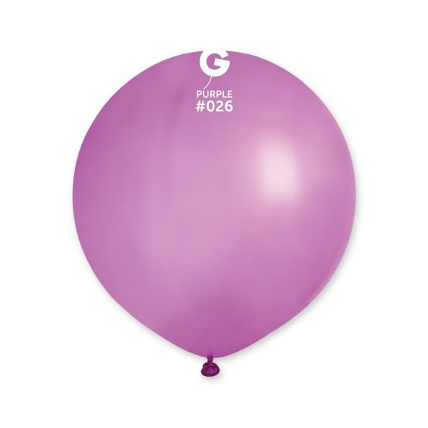 19" Neon Purple Latex Balloons 25pk