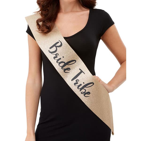 Deluxe Glitter Bride Tribe Sashes