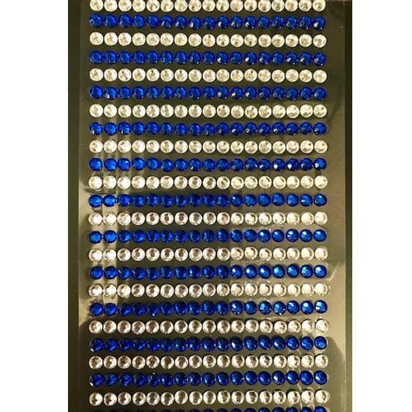 Blue & Silver Acrylic Sticker Sheet