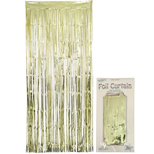 Metallic Gold Foil Door Curtain