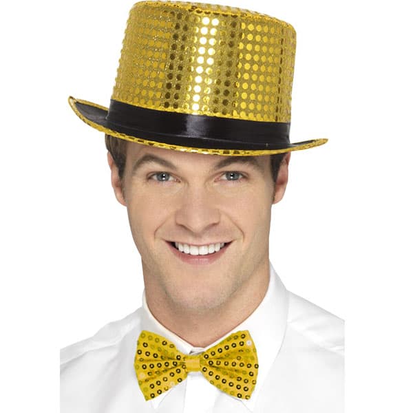 (image for) Gold Sequin Top Hats