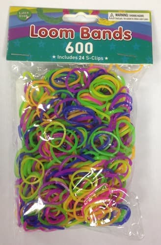 Neon Assorted Loom Bands x 600