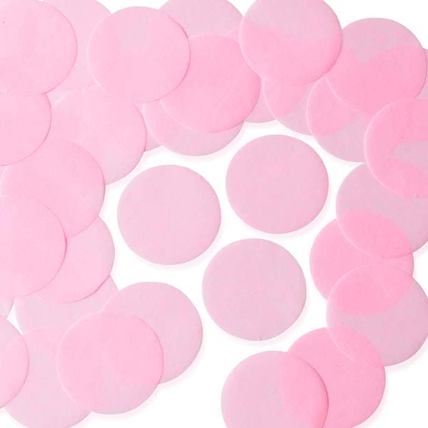 (image for) Light Pink 25mm Circular Tissue Confetti 100gm