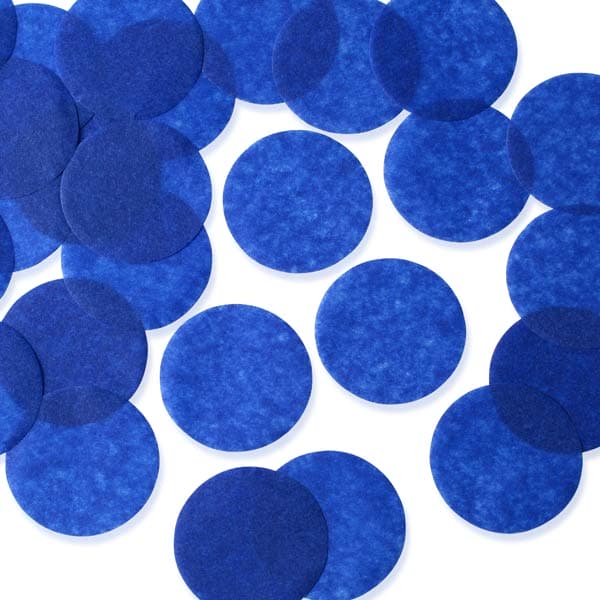 Royal Blue 25mm Circular Tissue Confetti 100gm