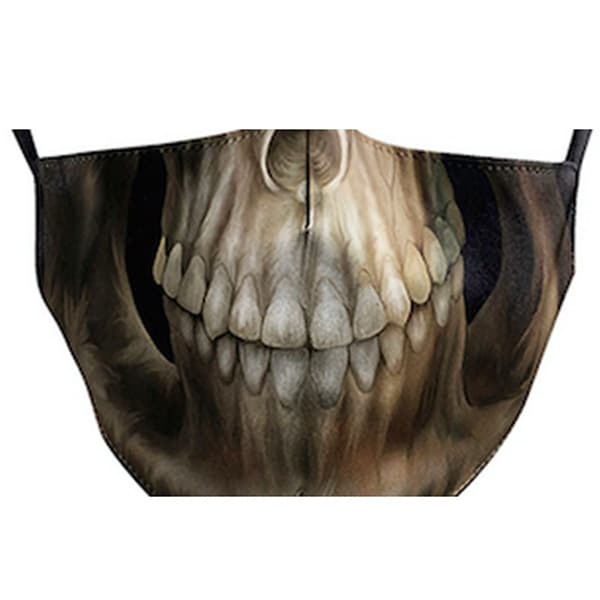 Goth Skull Reusable Face Mask