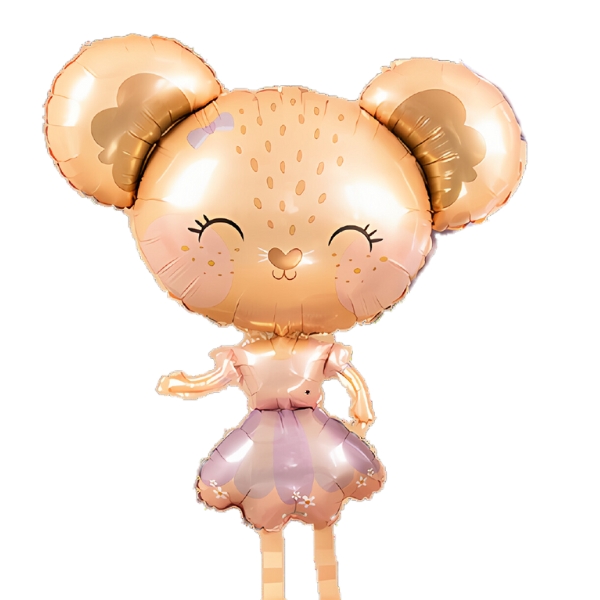 36" Ballerina Mouse Foil Balloon