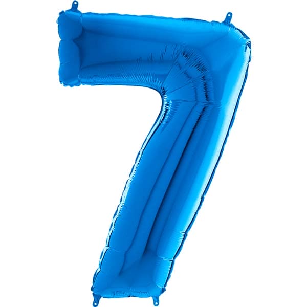 (image for) 26" Grabo Blue Number 7 Shape Balloons