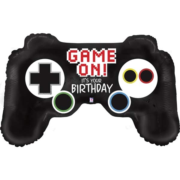 (image for) Game On Controller Birthday Shape Balloons