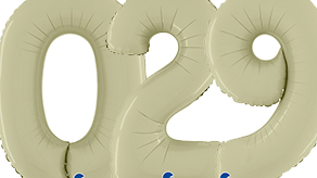(image for) 26" & 40" Grabo Satin Olive Green Number Balloons