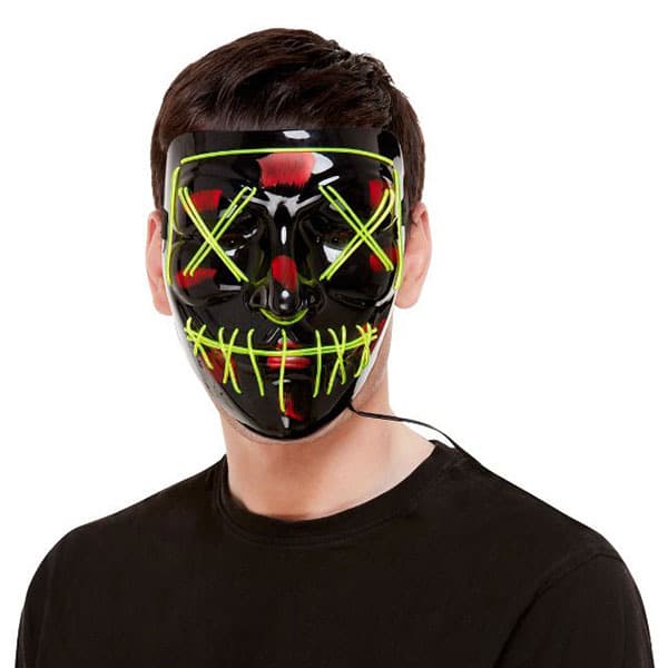 Neon Green Stitch Face Mask