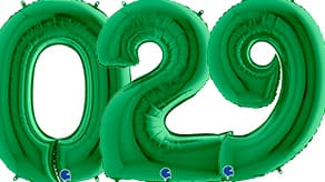 (image for) 40" Grabo Green Number Balloons