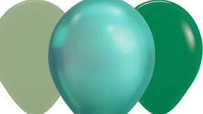 (image for) Green Solid Latex Balloons