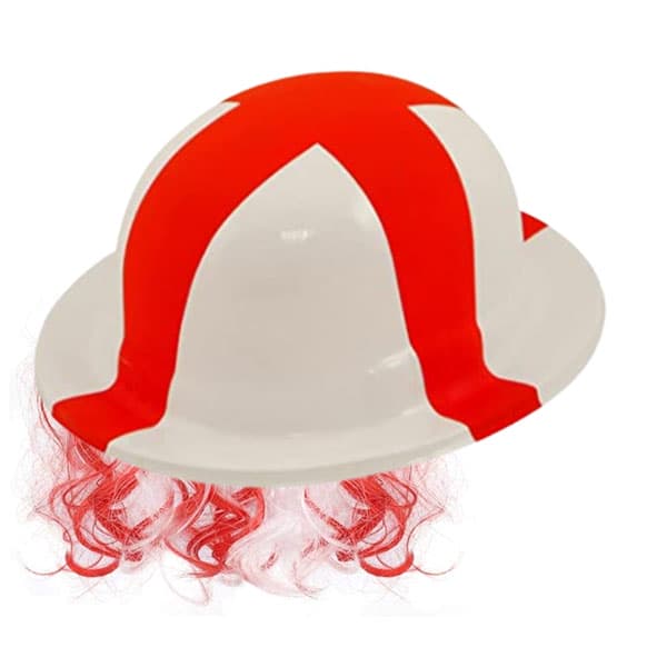 (image for) England St George Bowler Hat With Hair