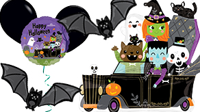 (image for) Halloween Balloons, Ribbons And Weights