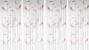 (image for) Halloween Shimmer Door Curtains