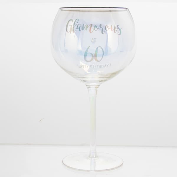 (image for) Glamorous At 60 Happy Birthday Gin Glass