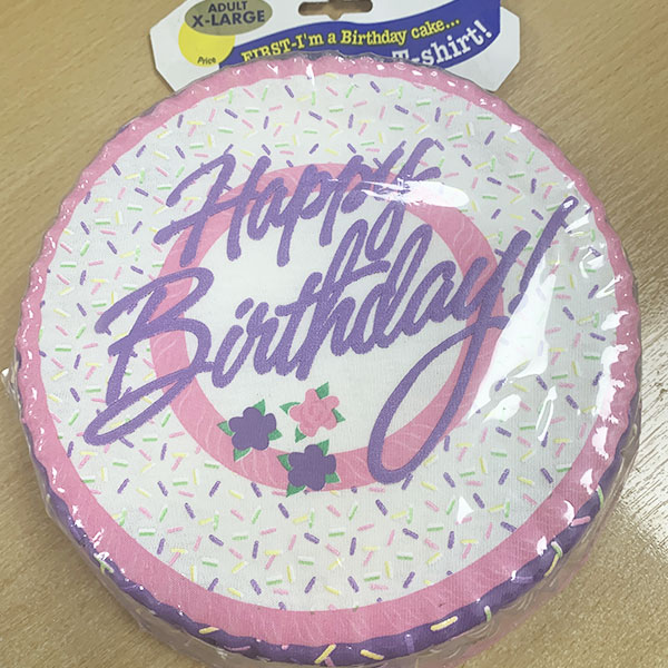 (image for) Happy Birthday Sprinkles T-Shirt Cake