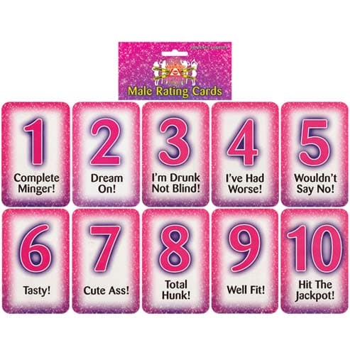 (image for) Male Rating Cards
