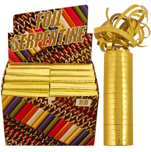 (image for) Gold Foil Streamers x50 per box