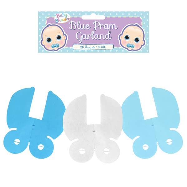 (image for) Blue Pram Decoration Garland