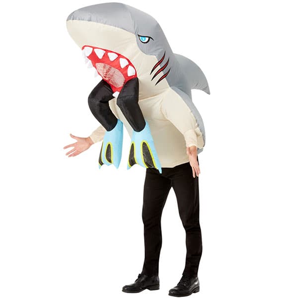 (image for) Inflatable Shark & Diver Costume