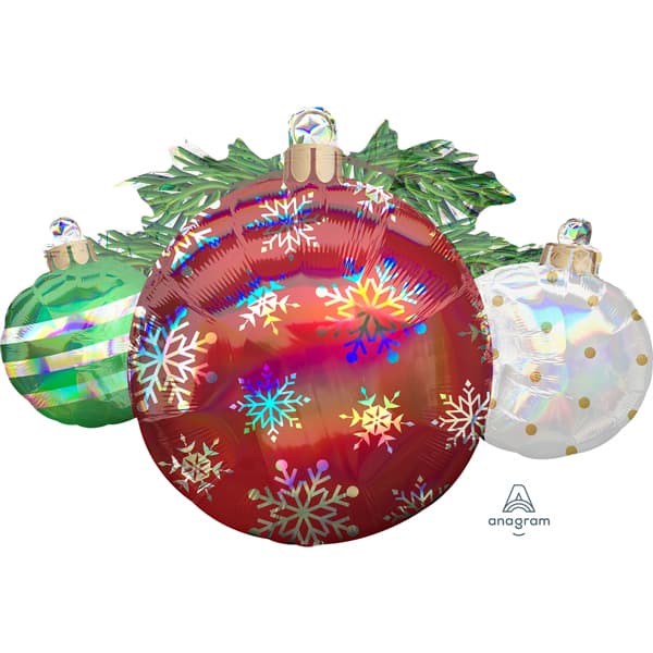 Iridescent Ornaments Supershape Balloons