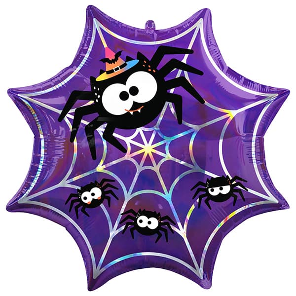 (image for) Iridescent Spider Web Supershape Balloons