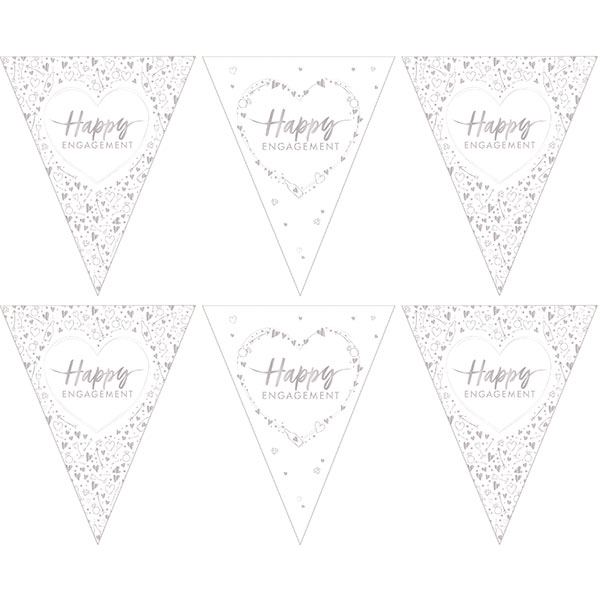 Happy Engagement Paper Flag Bunting
