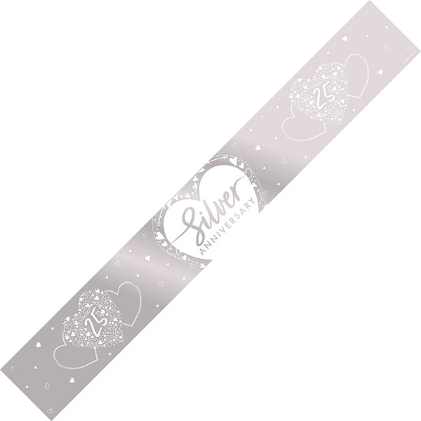 (image for) Silver Wedding Anniversary Foil Banner