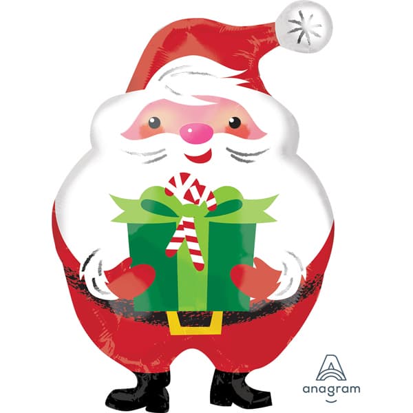 Jovial Santa Junior Shape Foil Balloons