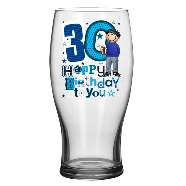 30th Birthday Beer Glass