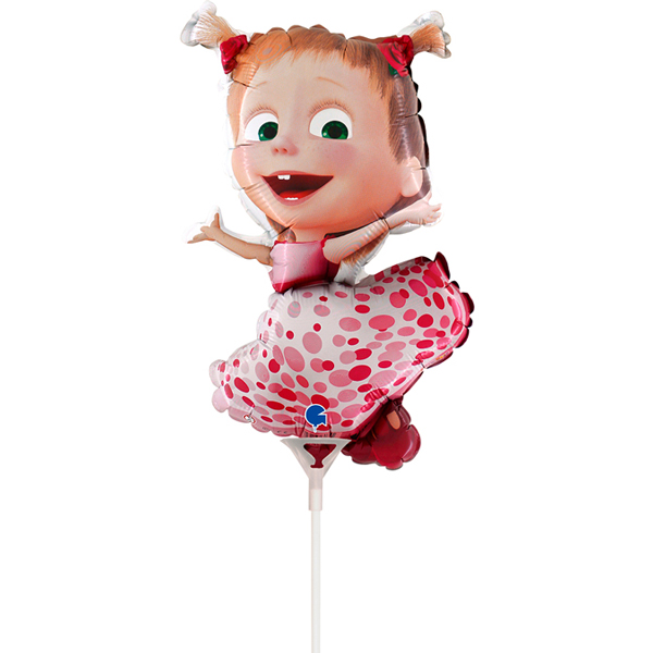 (image for) 14" Masha Pois Air Fill Mini Shape Balloons
