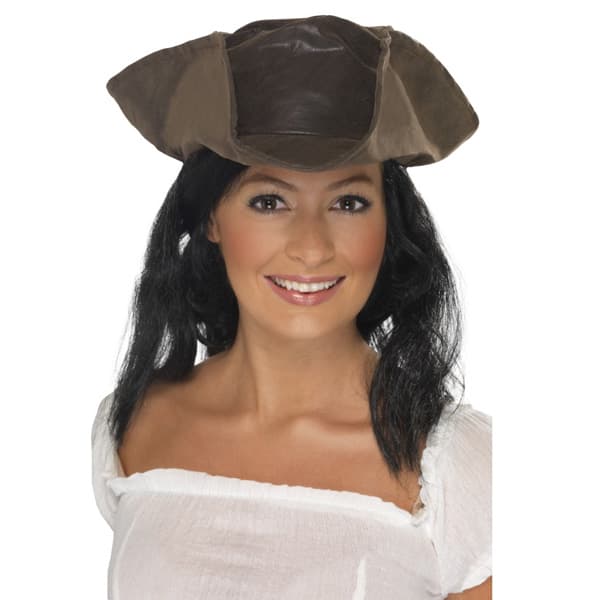 (image for) Leather Look Pirate Hat