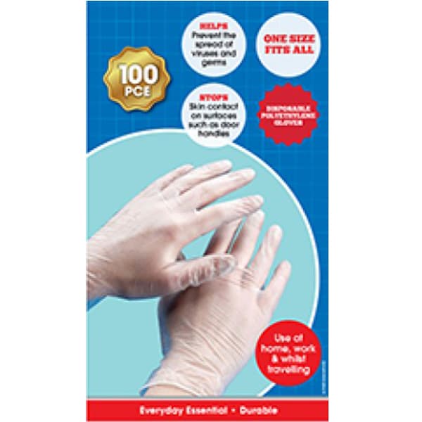 (image for) Light Weight Disposable Hygiene Gloves 100 PCE