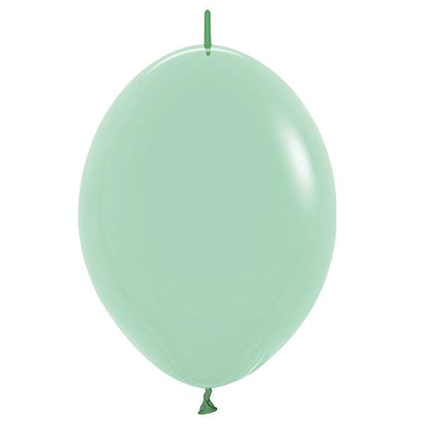 12" Pastel Dusk Green Tea Link O Loon Latex Balloons 50pk