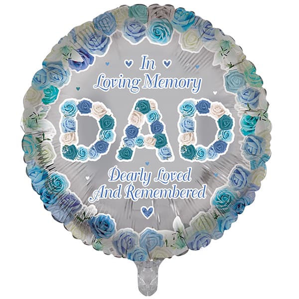 (image for) 18" In Loving Memory Dad Foil Balloons
