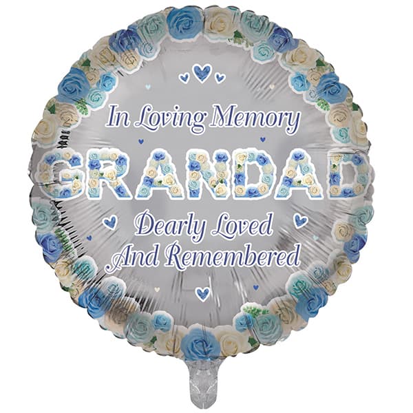 (image for) 18" In Loving Memory Grandad Foil Balloons