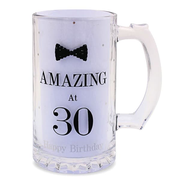 Mad Dots Black Tie 30th Birthday Tankard