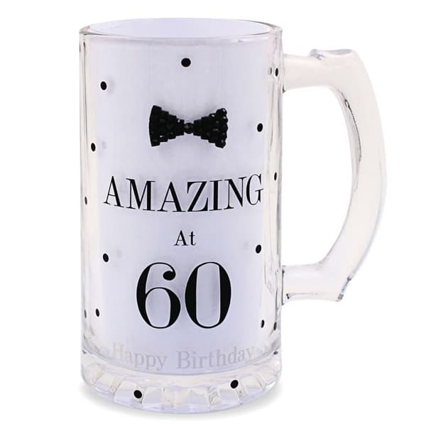 Mad Dots Black Tie 60th Birthday Tankard