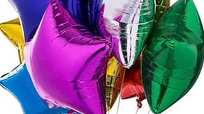 (image for) Metallic & Pastel Hearts & Stars Foil Balloons