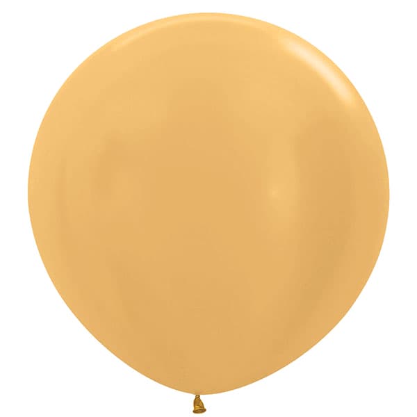 (image for) 36" Metallic Gold Latex Balloons 2pk