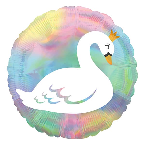 18" Pastel Swan Foil Balloons